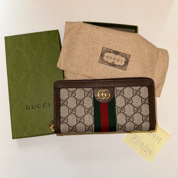Gucci Ophidia GG Zip Around Wallet - Picture 2 of 16